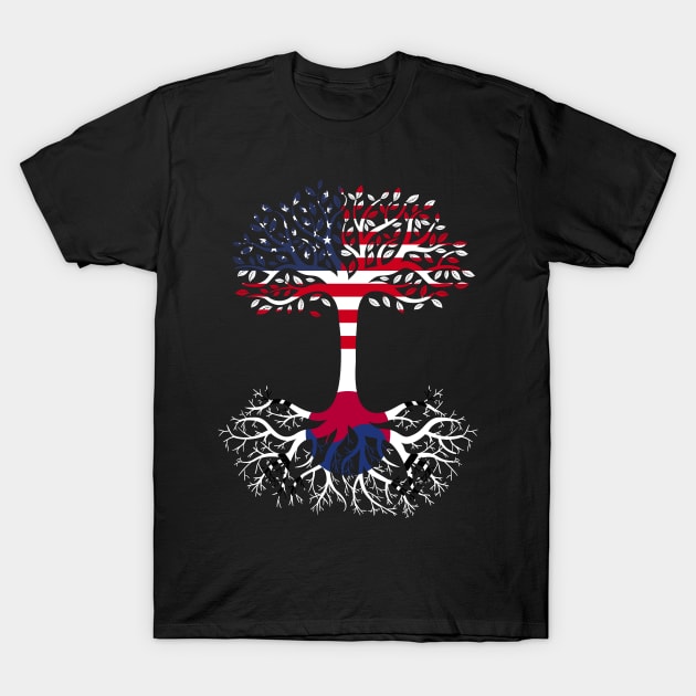 American Grown Korea South Roots Korea South Flag T-Shirt by BramCrye